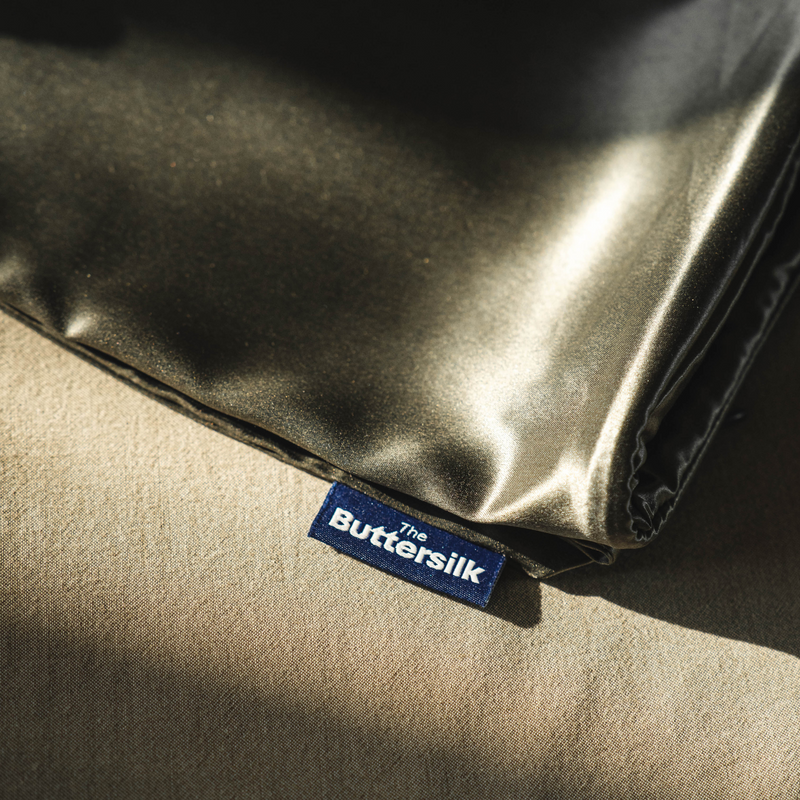 Buttersilk™ Signature Silk Pillowcase in Charcoal Black